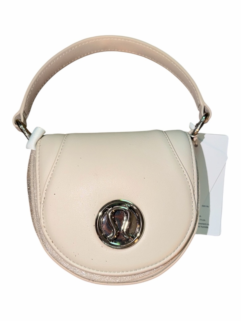 Lululemon Leather Alternative Mini Crossbody Bag Cashew NWT